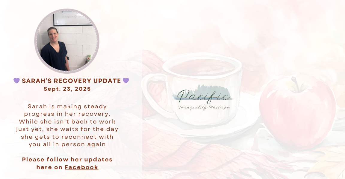 Pacific Tranquility Massage best massage near me Kitsap County Sarah Update-Sept 2025